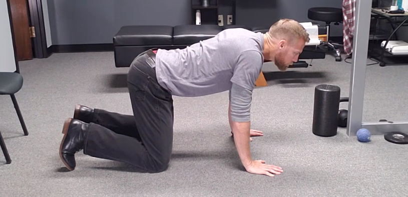 Diaphram breathing in the beast crawl is critical to reducing spinal pain and achieving great posture